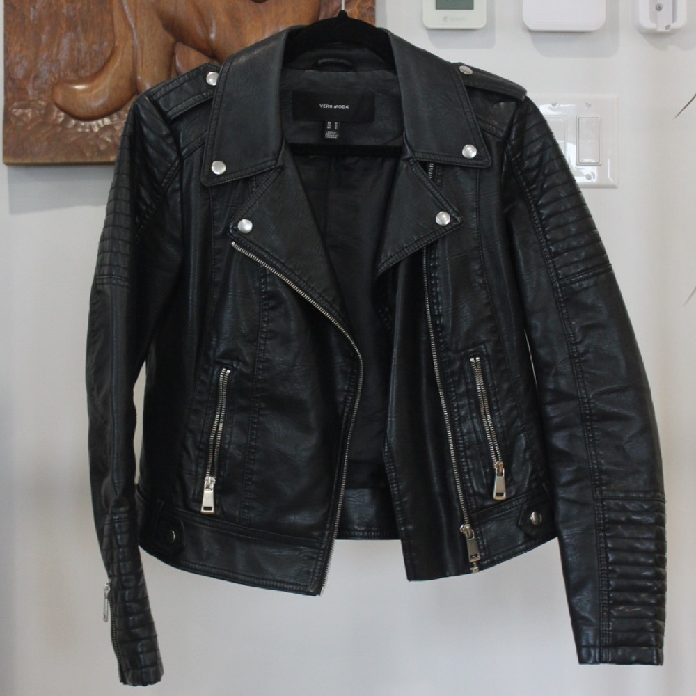 Vero Moda | Kerri Faux Leather Moto Jacket